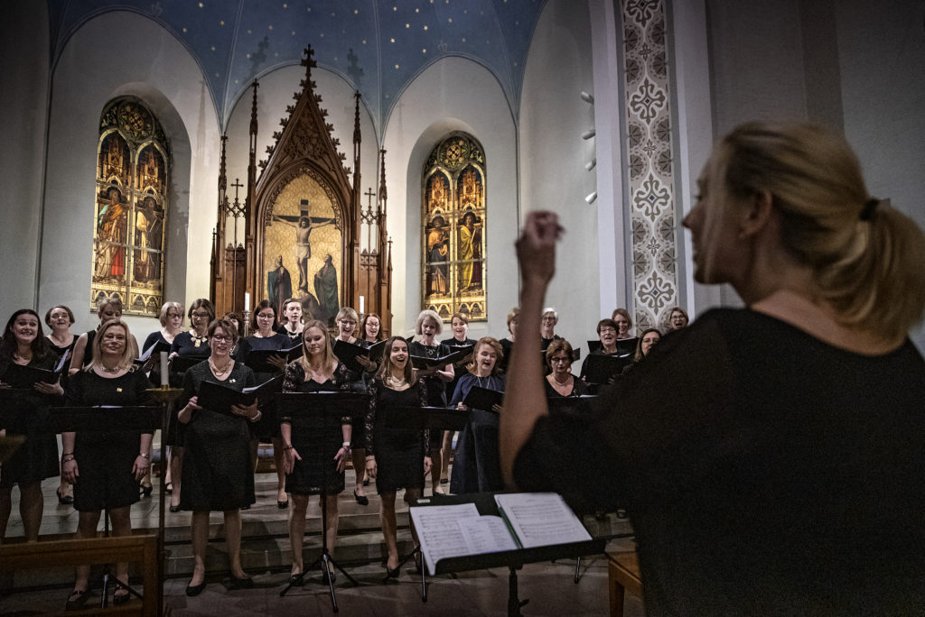 Julkonsert i Tyska kyrkan 2018. Foto: Cata Portin